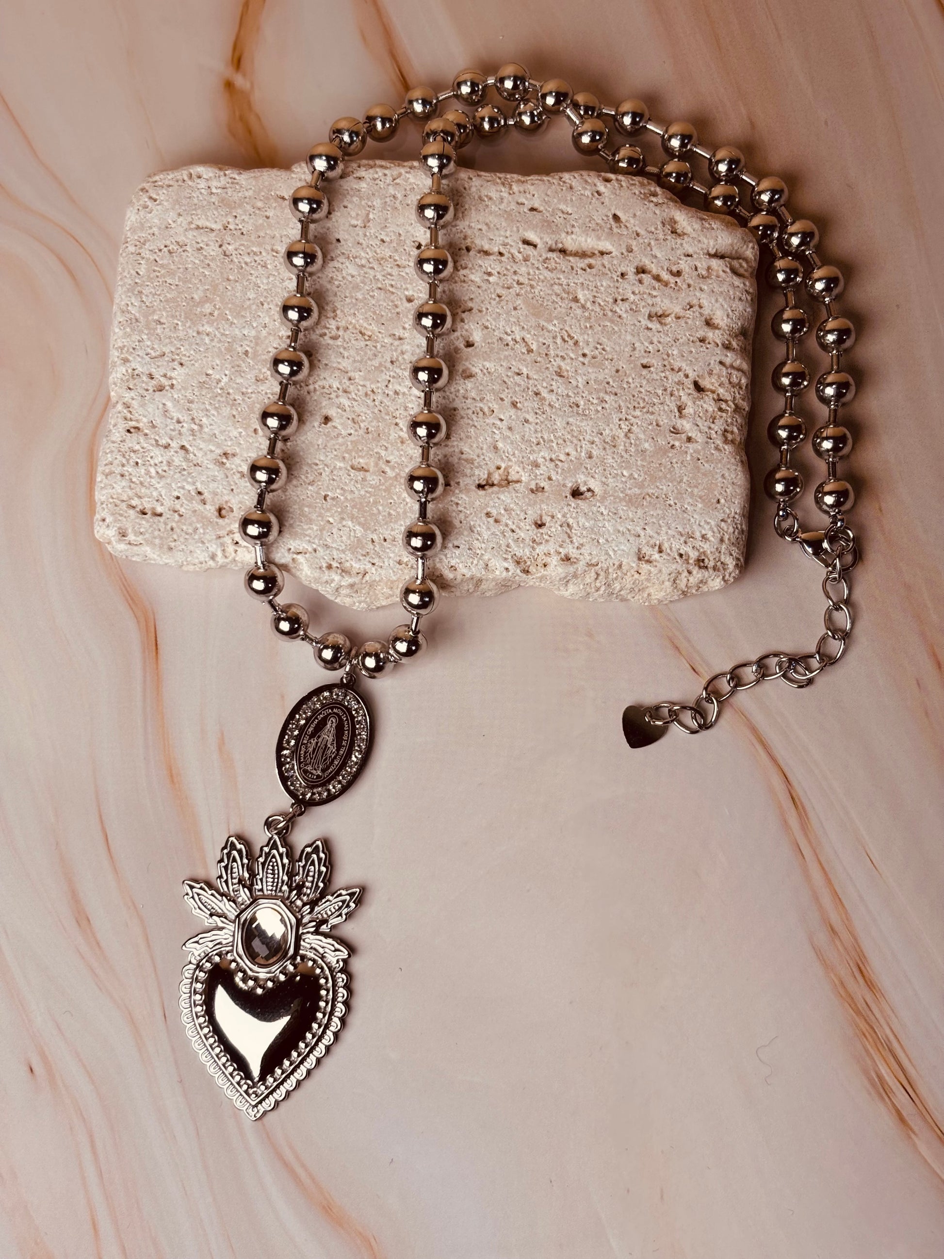 Collana Madonnina Cuore Sacro