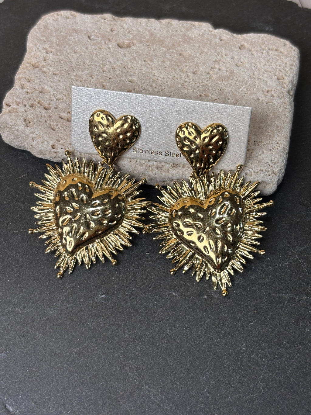 Orecchini Cuore Luce
