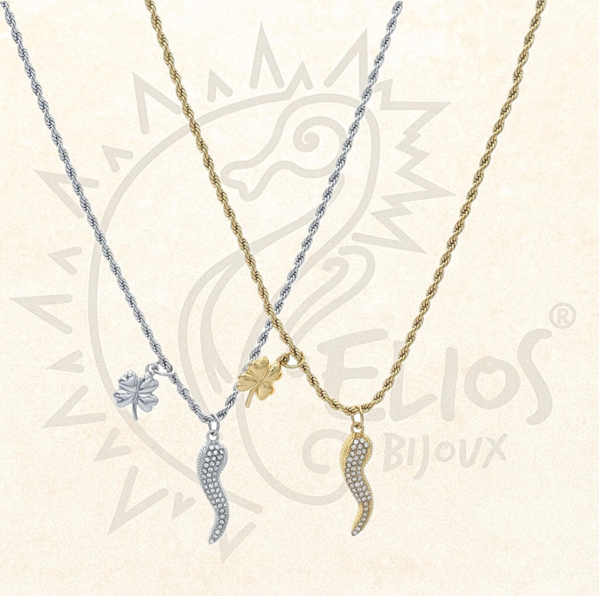 Collana Lunga Sparkling Luck