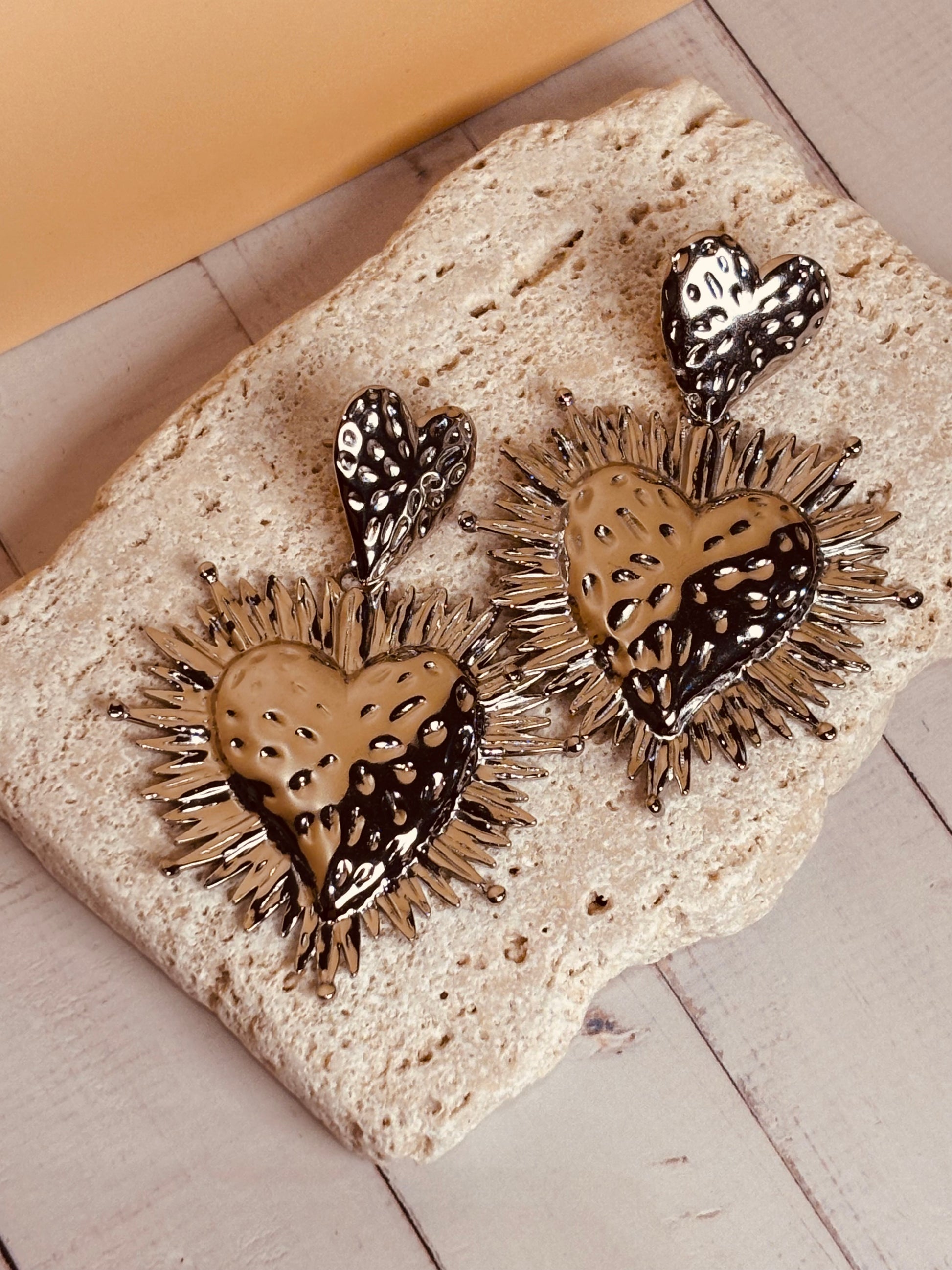 Orecchini Cuore Luce
