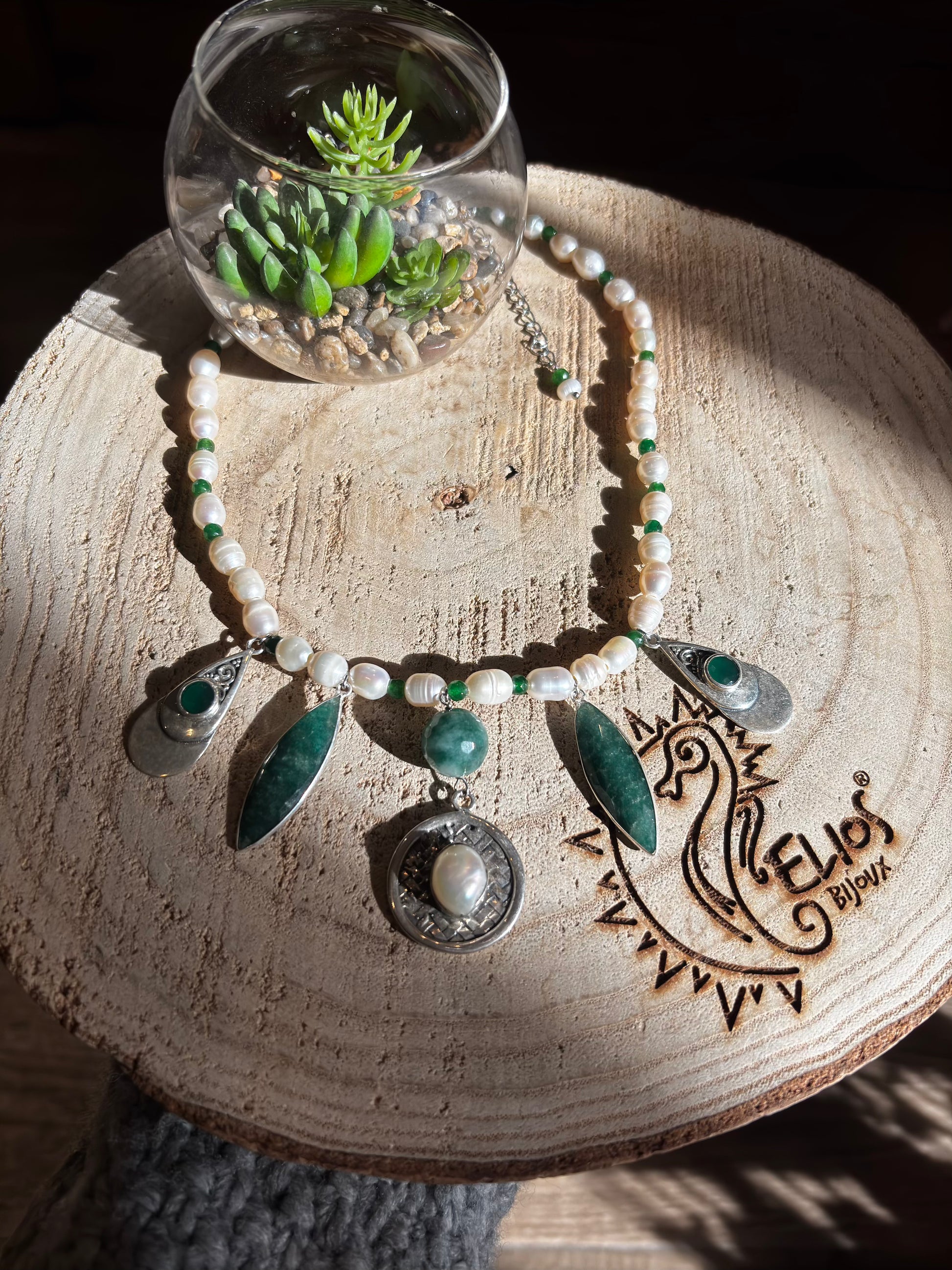 Collana Pearls and Stones