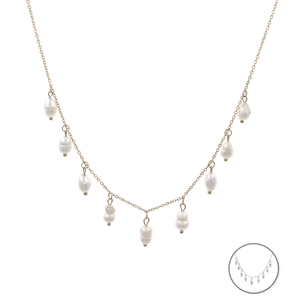Collana Perle Pendenti