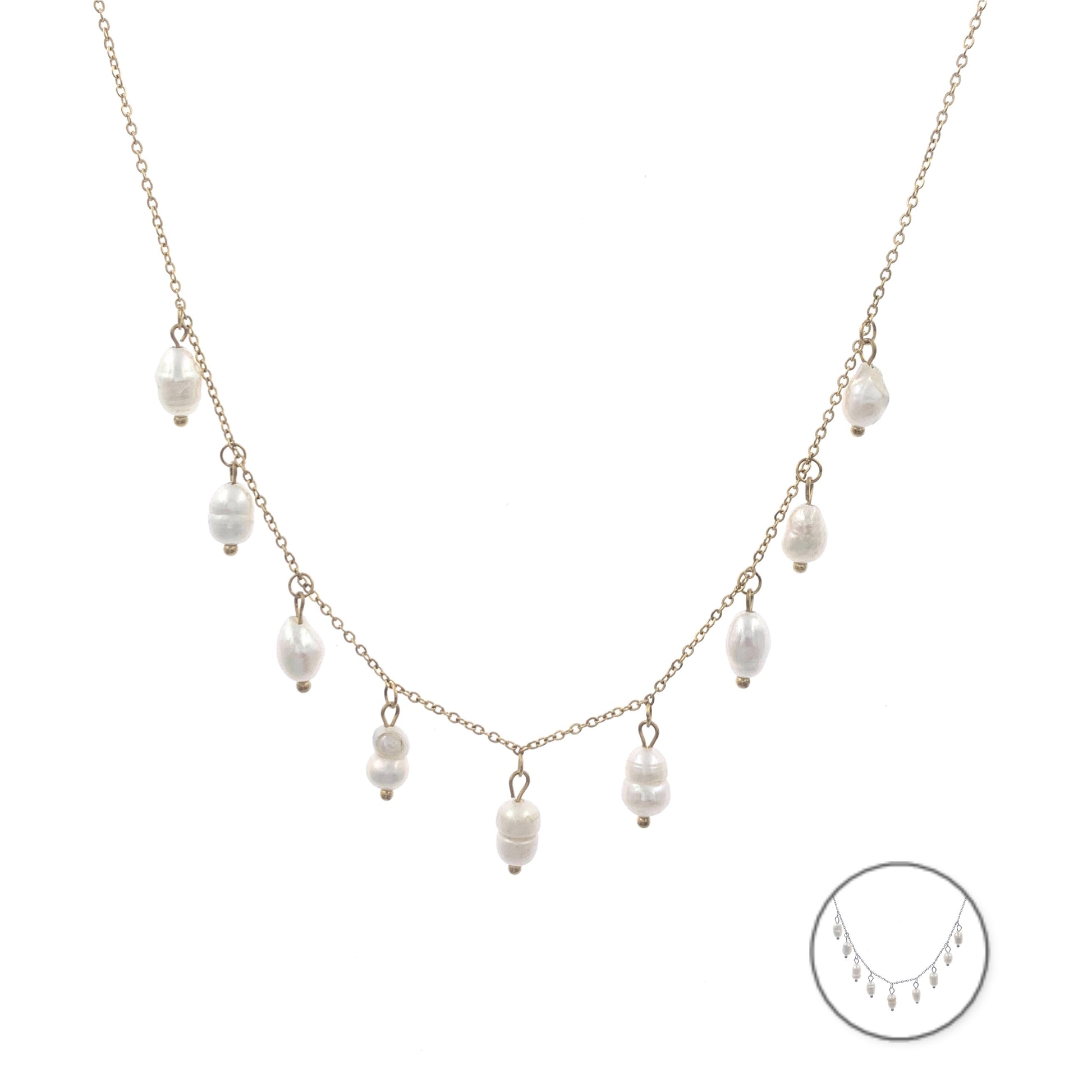 Collana Perle Pendenti
