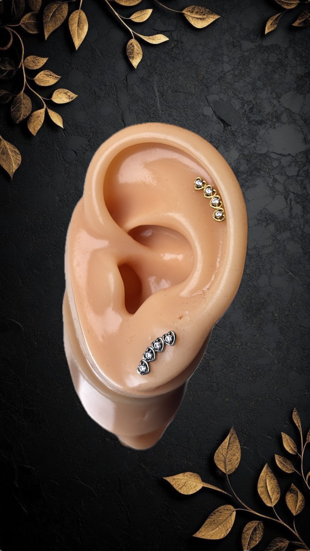 Piercing CURVA CUORICINI