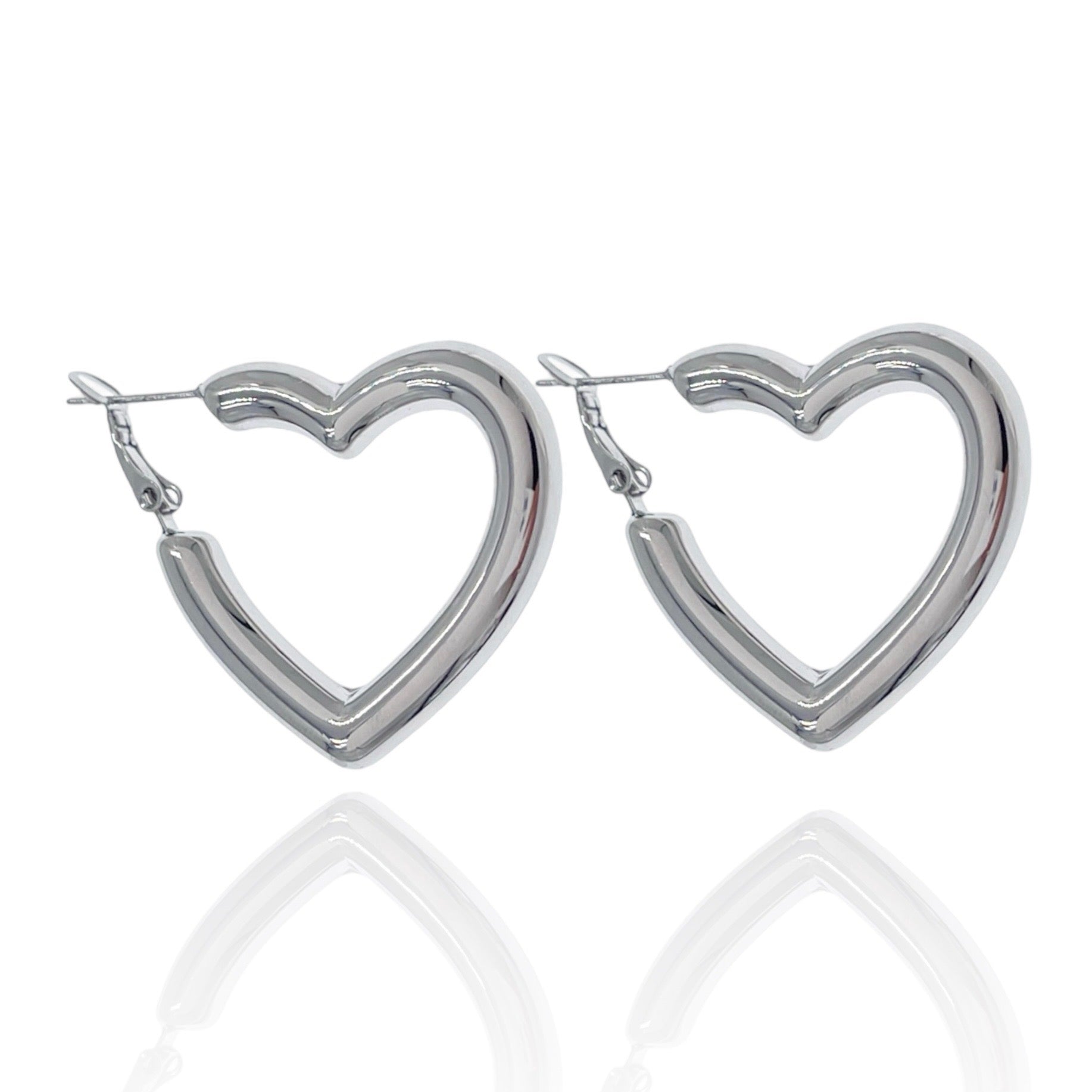 Orecchini Hoops Cuore