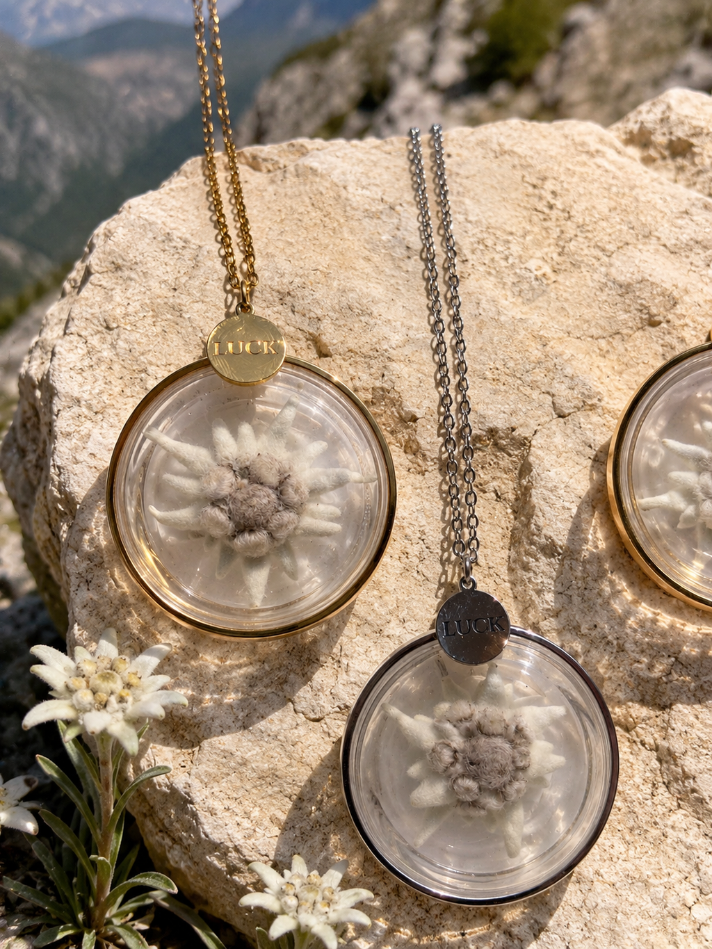 Collana La Tua STELLA ALPINA Portafortuna