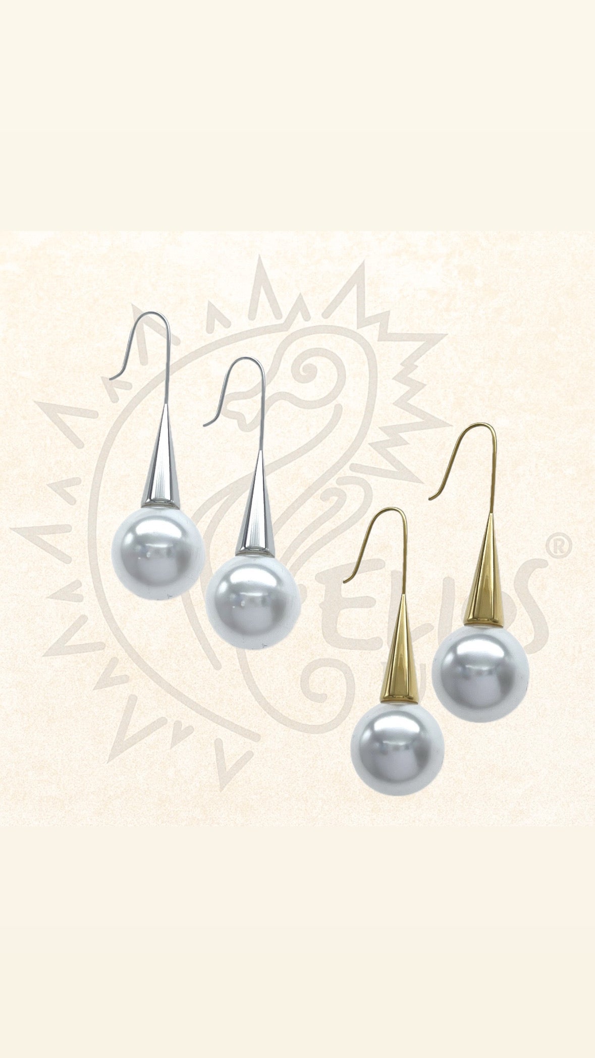 Orecchini Drops Perle