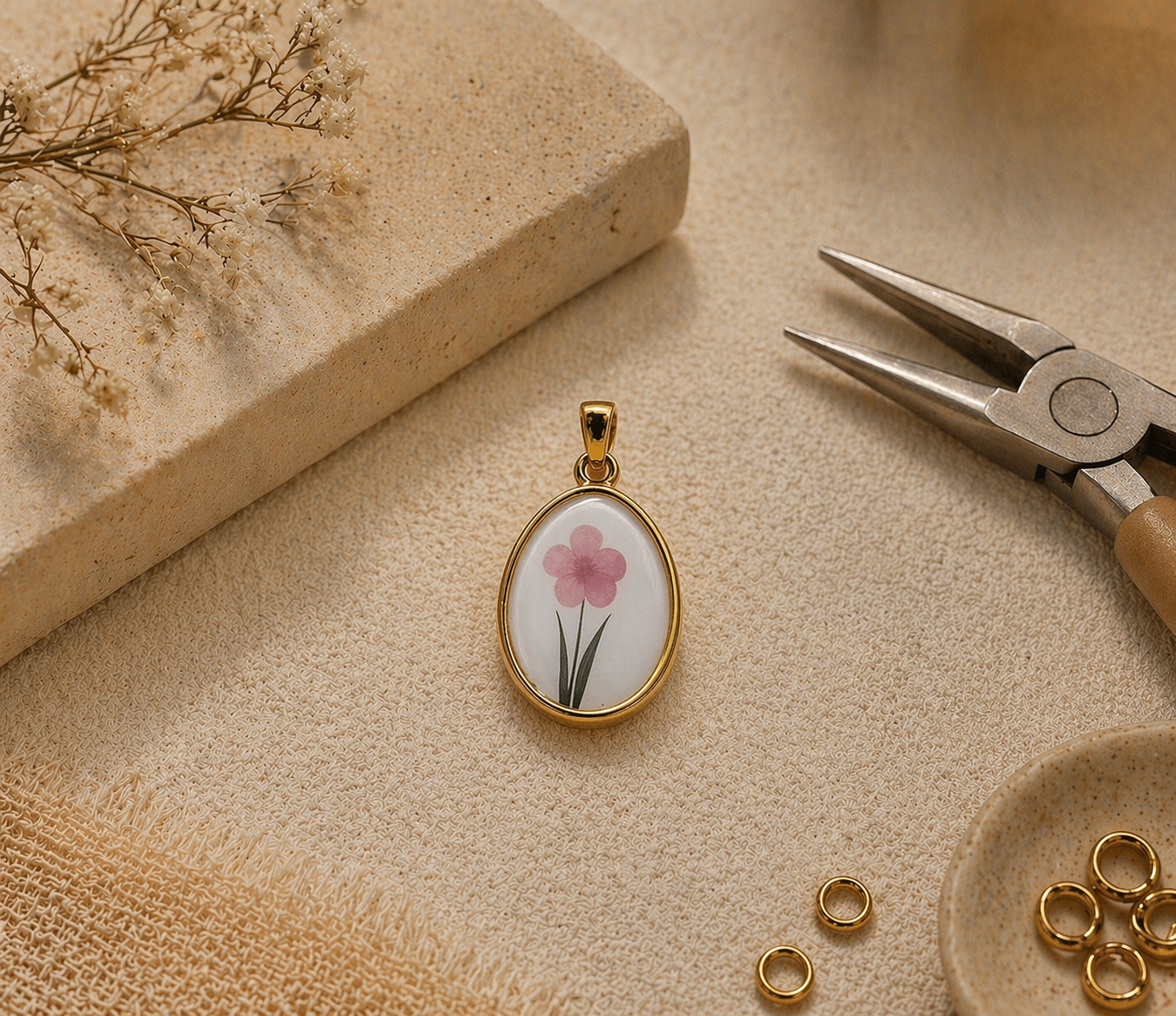 Ciondolo FIORELLINO ROSA