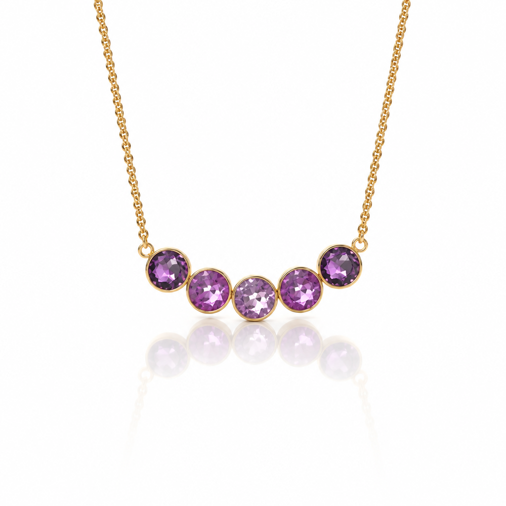 Collana girocollo mezzaluna Swarovsky