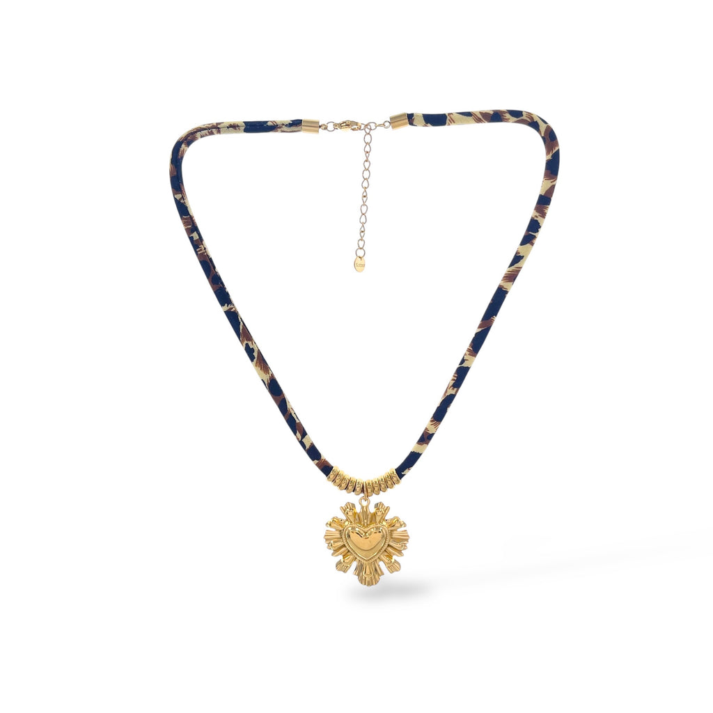 Collana Leopard Cuore Sacro Big