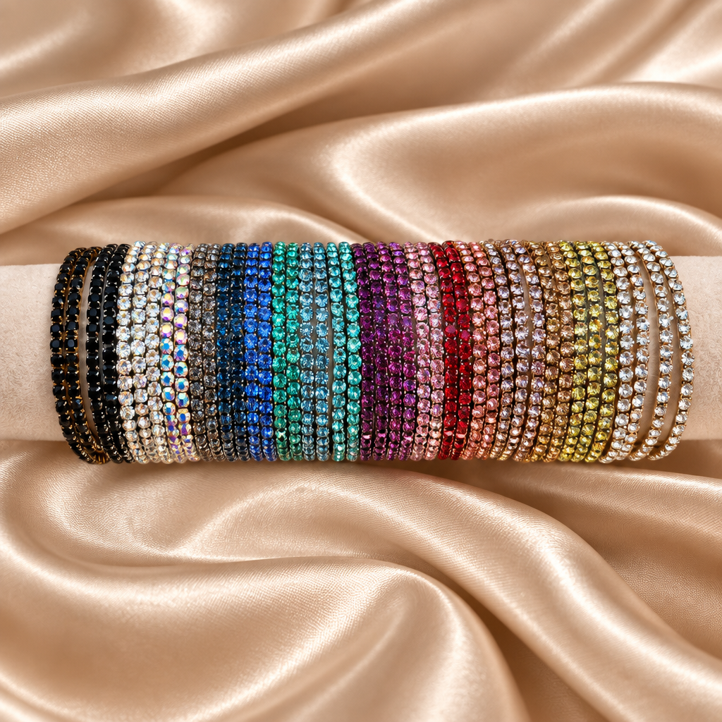 Swarovsky tennis Glicine/Gold
