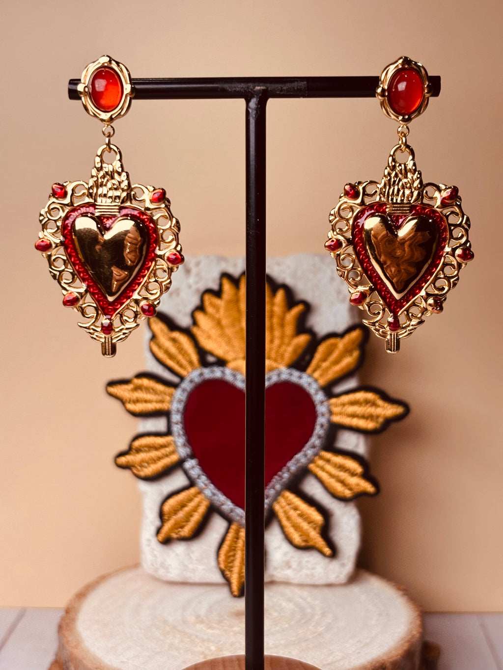 Orecchini Cuore Sacro Fiamma