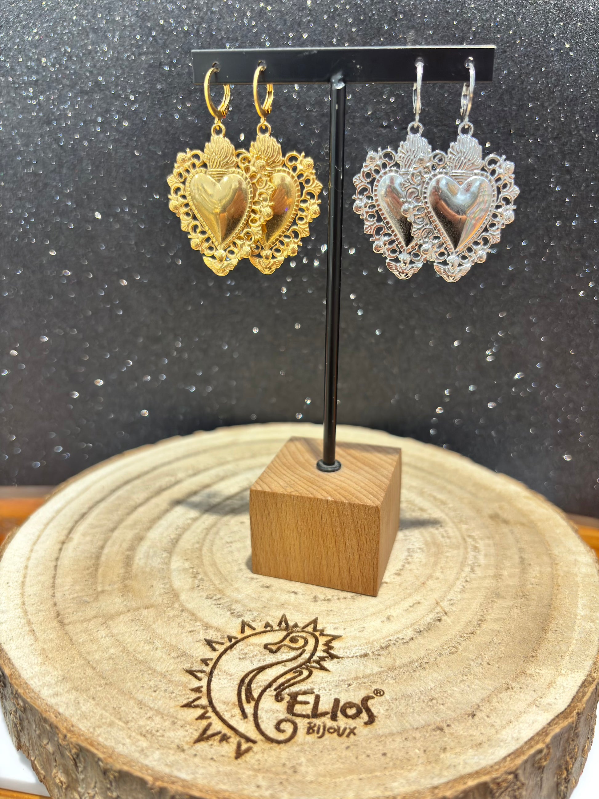 Orecchini Cuori Sacri Medium