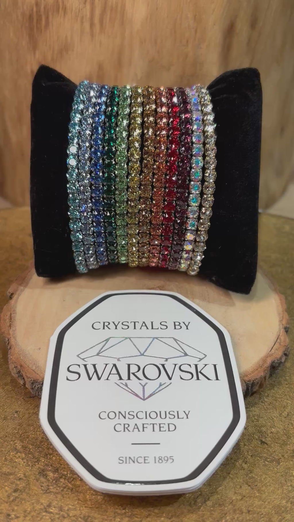 Swarovsky Tennis Aurora Boreale/Silver